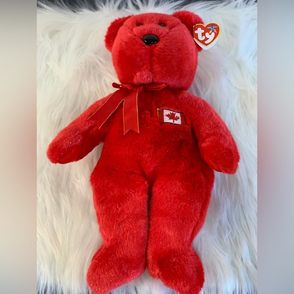 Ty (26) Red Maple Bear Plush Buddy “Pierre” - Picture 9 of 11